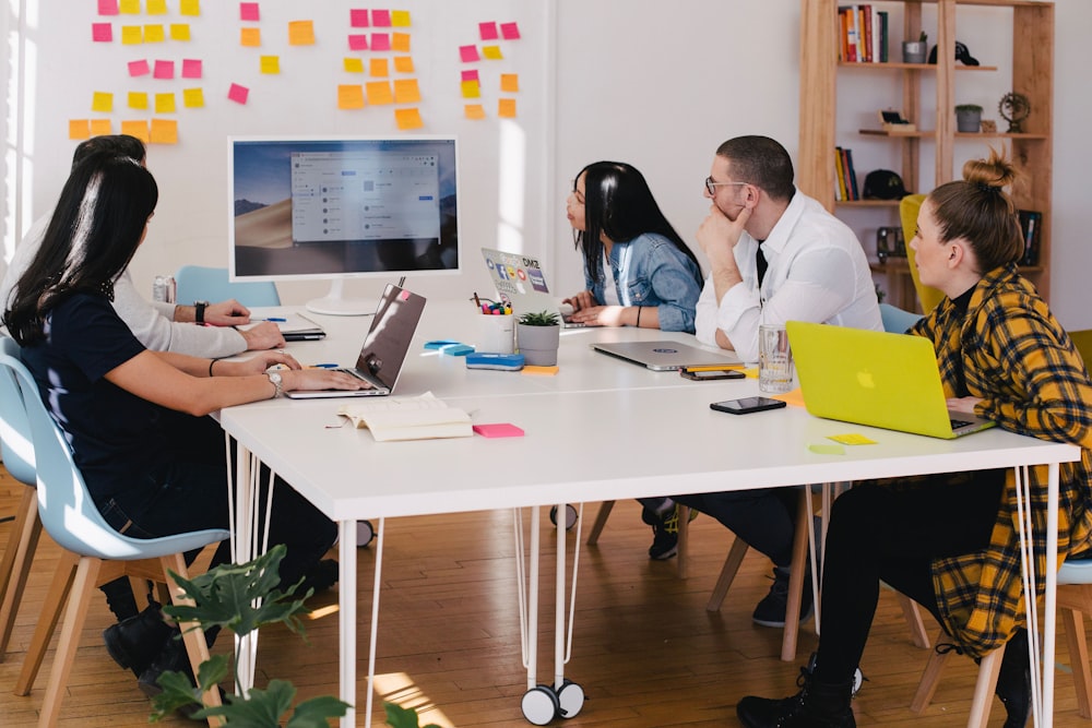 Team working remotely